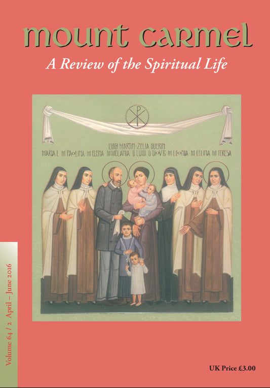 Mount Carmel Magazine (April - June 2016) - Volume 64, Number 2