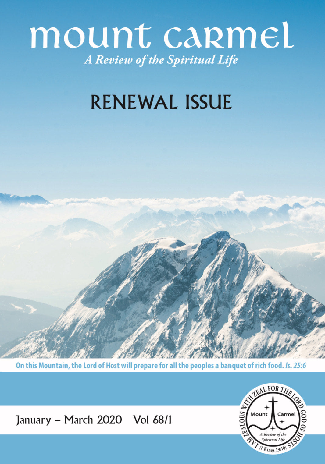 Mount Carmel Magazine (January - March 2020) - Volume 68, Number 1