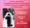 LECTURE COMMENTEE DE QUELORES PASSAGES DU MANUSCRIT C DE ST THERESE