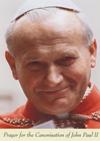 PRAYERCARD FOR CANONISATION OF JOHN PAUL II
