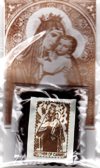 BROWN SCAPULAR WITH LEAFLET