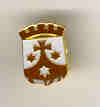 CARMELITE BADGE: Butterfly fastening