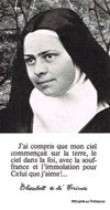 PRAYERCARD E: Elizabeth of the Trinity