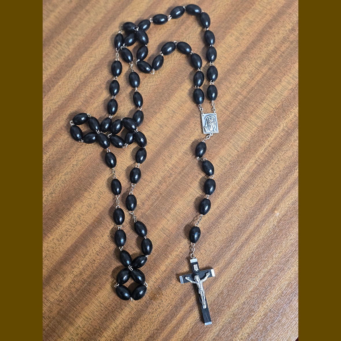 Dark wood Rosary beads