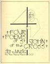 FOUR POEMS OF ST JOHN OF THE CROSS SET TO MUSIC