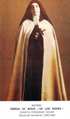 PRAYERCARD C: St Teresa of the Andes