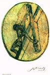 POSTCARD 15: John of the Cross wood engraving