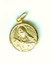 MEDAL: 9ct Gold St Therese